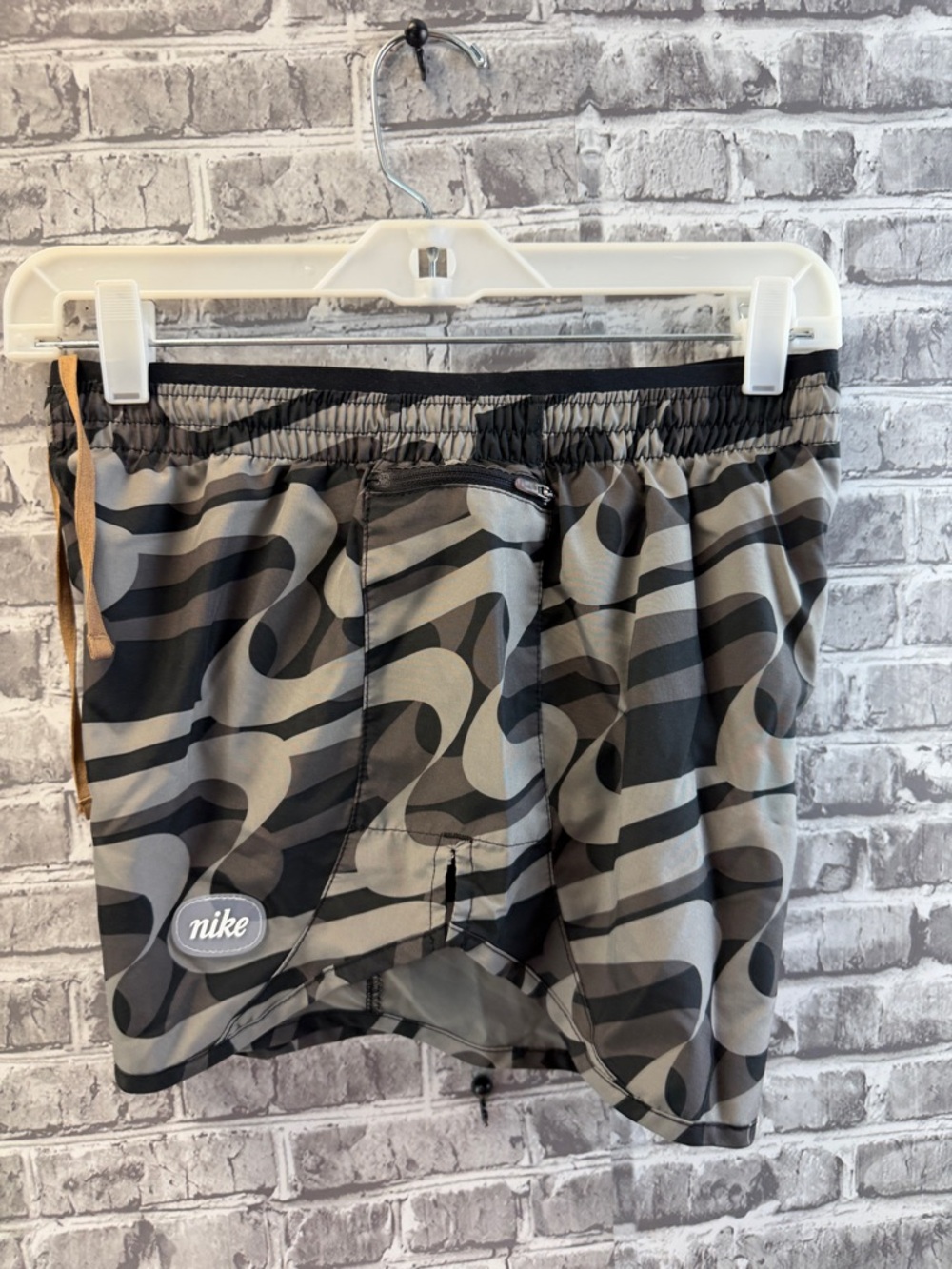 Nike Black & Gray‎ Swirl Print Training Shorts